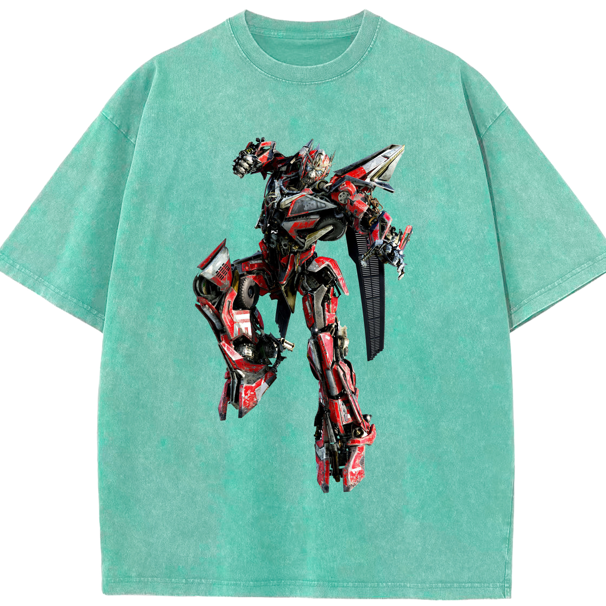 （画像用）  綿100% ヴィンテージ風 半袖Tシャツ（フロントプリント）